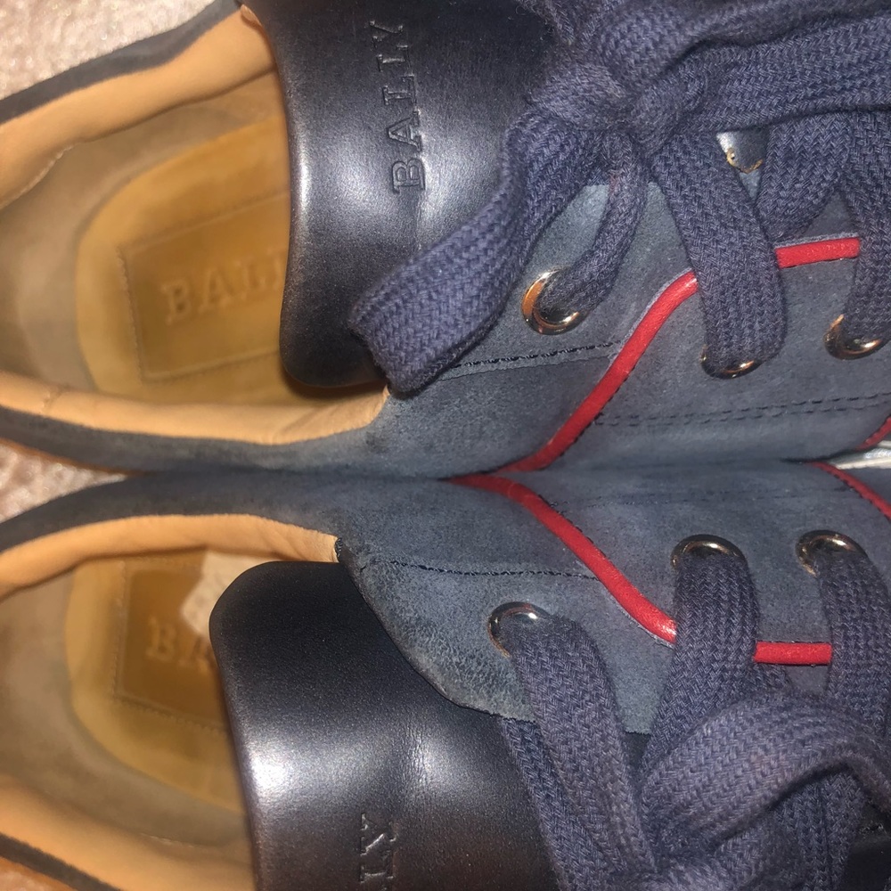 Navy blue Bally sneakers - Picture 5 of 8